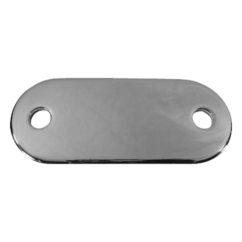 [196114-BLA] MARINE TOWN WELD ON RAIL BASE S/STEEL OVAL EXT 76X31MM (196114)