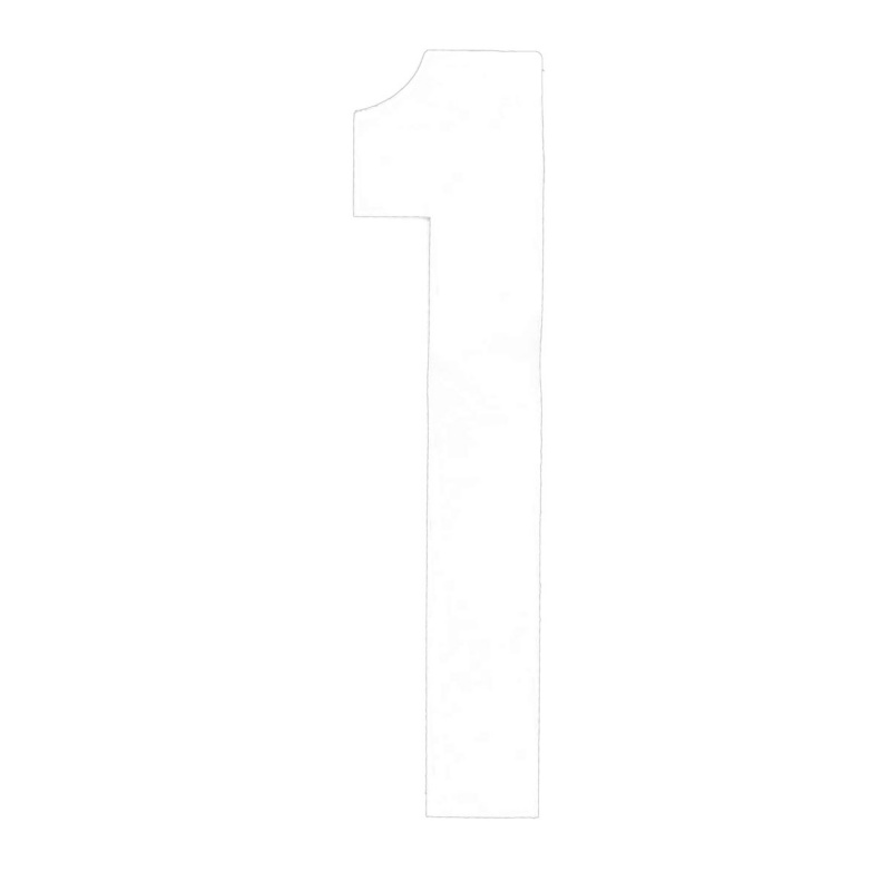 [1960001WP-BLA] BLA 200MM REGISTRATION LETTERS WHITE 1 (1960001WP)