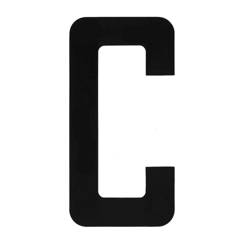 [196000CP-BLA] BLA 200MM REGISTRATION LETTERS BLACK C (196000CP)