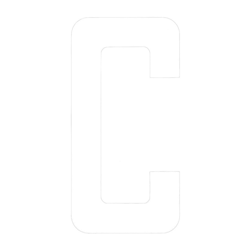 [196000CWP-BLA] BLA 200MM REGISTRATION LETTERS WHITE C (196000CWP)