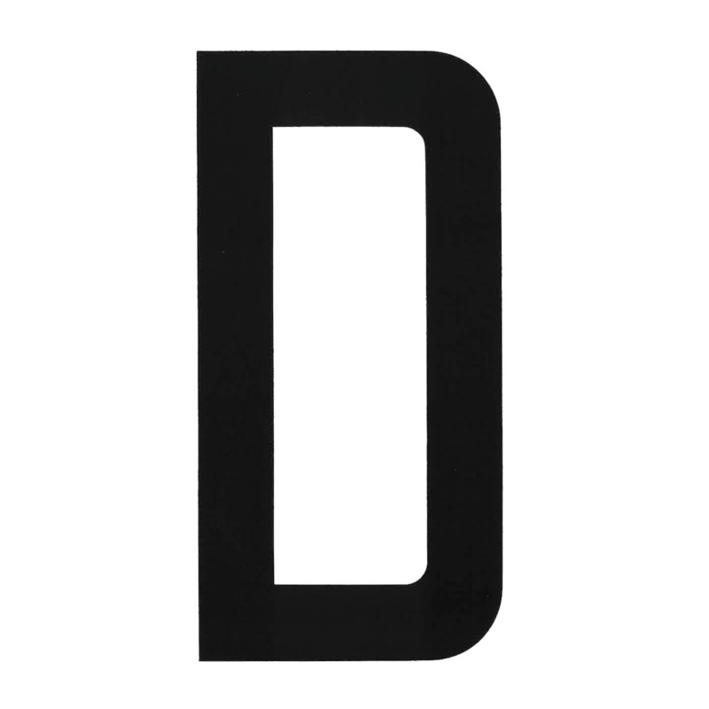 [196000DP-BLA] BLA 200MM REGISTRATION LETTERS BLACK D (196000DP)