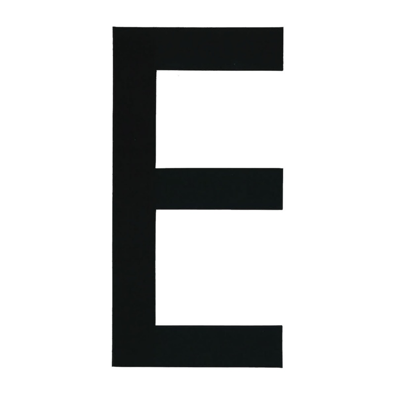 [196000EP-BLA] BLA 200MM REGISTRATION LETTERS BLACK E (196000EP)