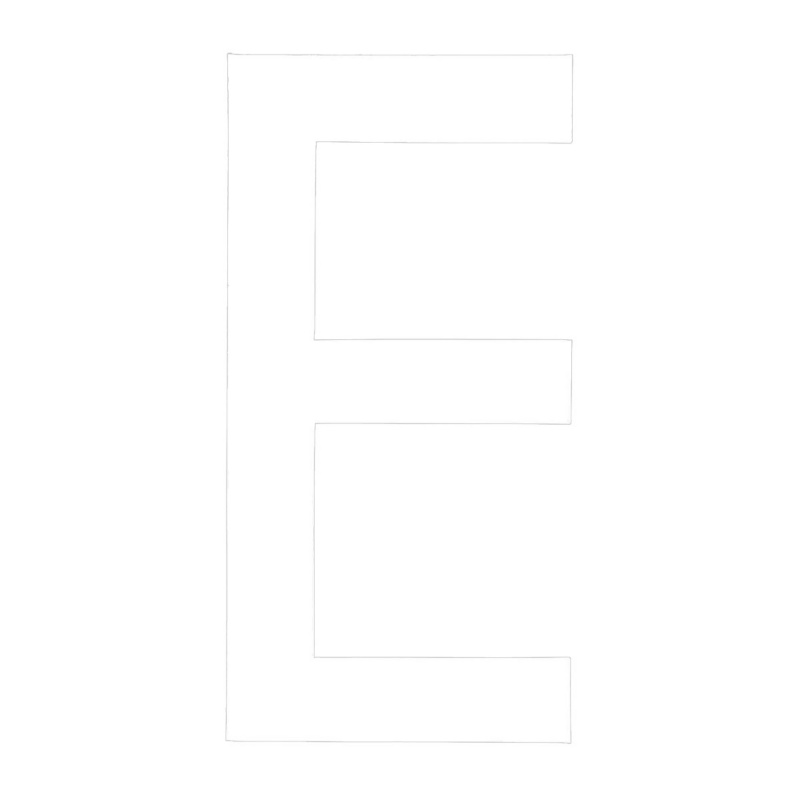 [196000EWP-BLA] BLA 200MM REGISTRATION LETTERS WHITE E (196000EWP)