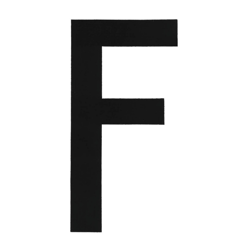 [196000FP-BLA] BLA 200MM REGISTRATION LETTERS BLACK F (196000FP)