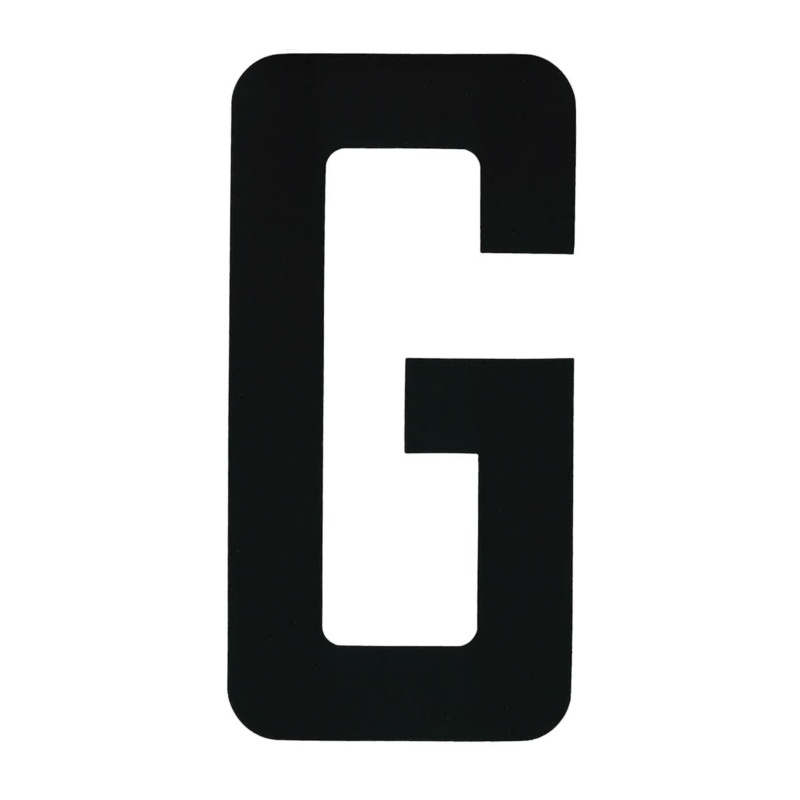 [196000GP-BLA] BLA 200MM REGISTRATION LETTERS BLACK G (196000GP)