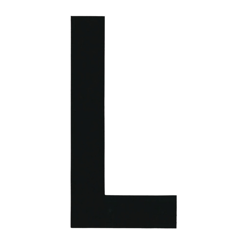 [196000LP-BLA] BLA 200MM REGISTRATION LETTERS BLACK L (196000LP)