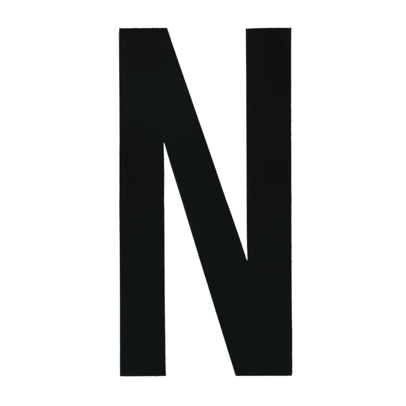 [196000NP-BLA] BLA 200MM REGISTRATION LETTERS BLACK N (196000NP)