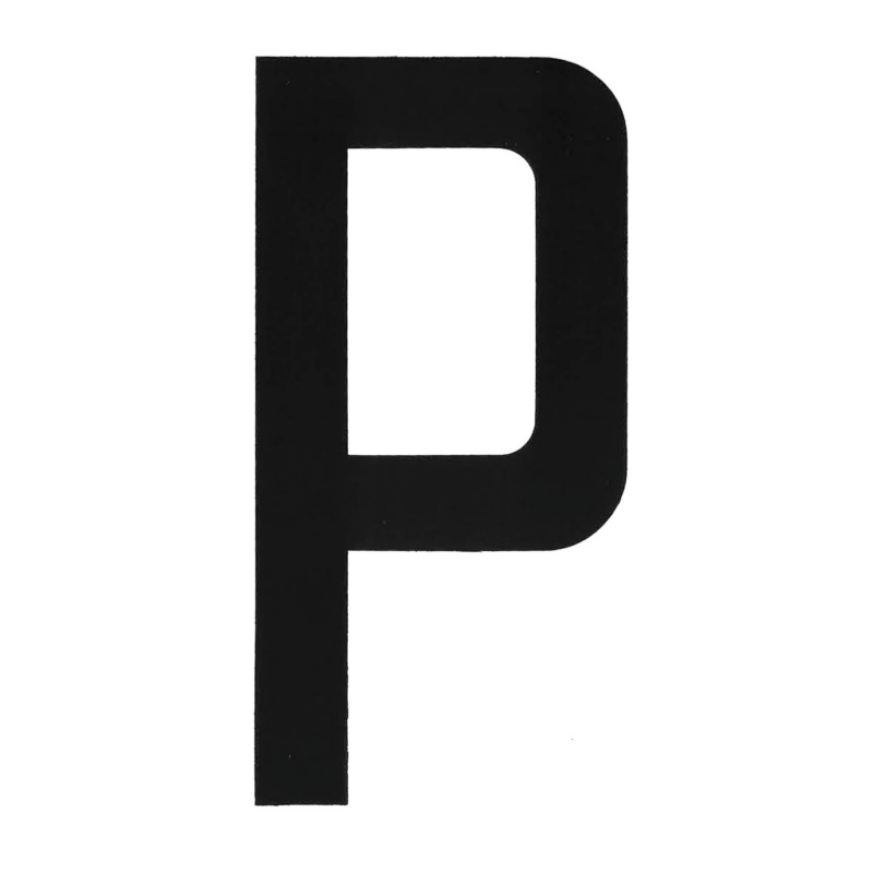 [196000PP-BLA] BLA 200MM REGISTRATION LETTERS BLACK P (196000PP)