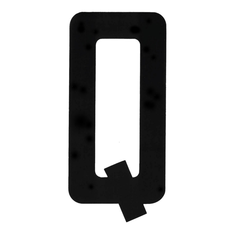 [196000QP-BLA] BLA 200MM REGISTRATION LETTERS BLACK Q (196000QP)