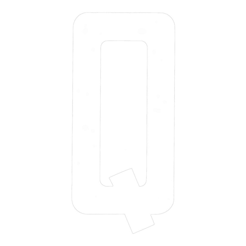 [196000QWP-BLA] BLA 200MM REGISTRATION LETTERS WHITE Q (196000QWP)