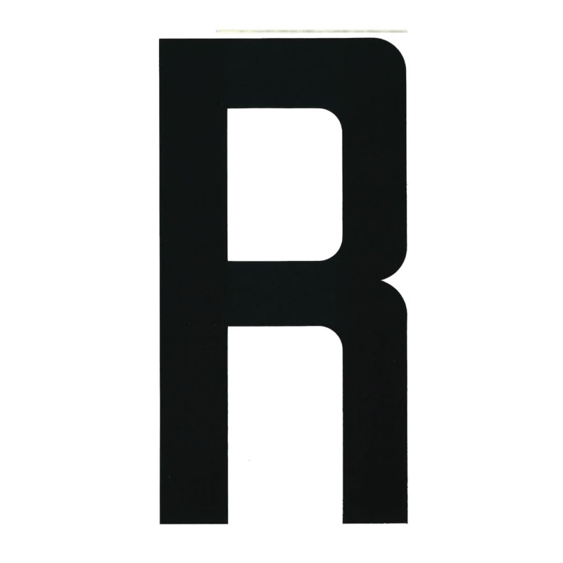 [196000RP-BLA] BLA 200MM REGISTRATION LETTERS BLACK R (196000RP)
