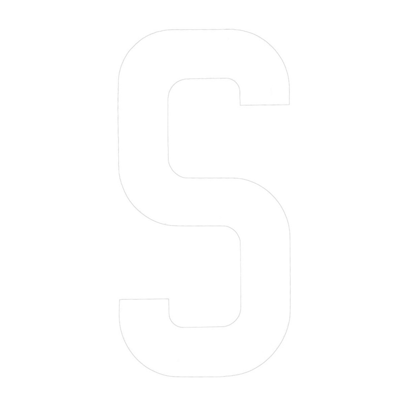 [196000SWP-BLA] BLA 200MM REGISTRATION LETTERS WHITE S (196000SWP)