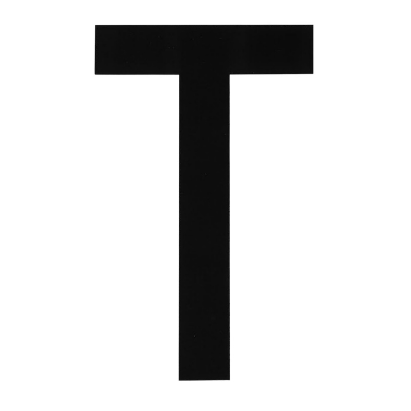 [196000TP-BLA] BLA 200MM REGISTRATION LETTERS BLACK T (196000TP)
