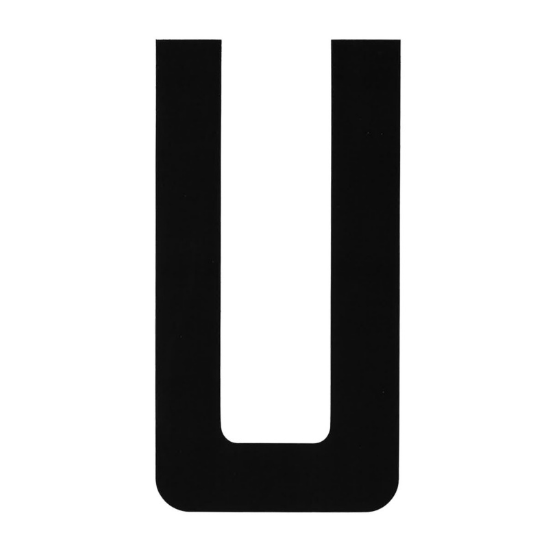 [196000UP-BLA] BLA 200MM REGISTRATION LETTERS BLACK U (196000UP)
