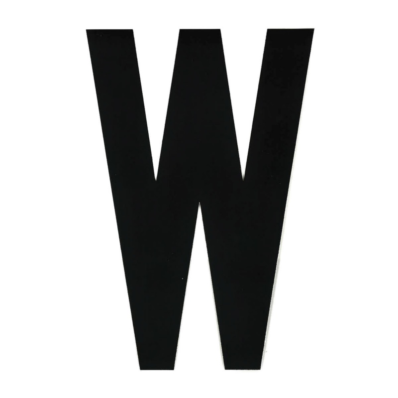 [196000WP-BLA] BLA 200MM REGISTRATION LETTERS BLACK W (196000WP)