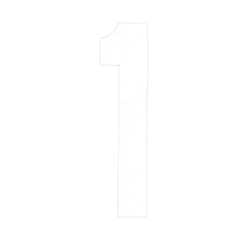 [1960201WP-BLA] BLA 163MM REGISTRATION LETTERS WHITE 1 (1960201WP)