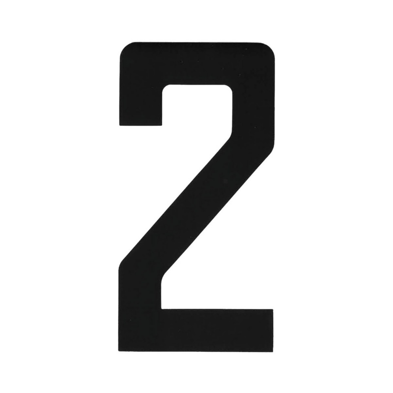 [1960202P-BLA] BLA 163MM REGISTRATION LETTERS BLACK 2 (1960202P)