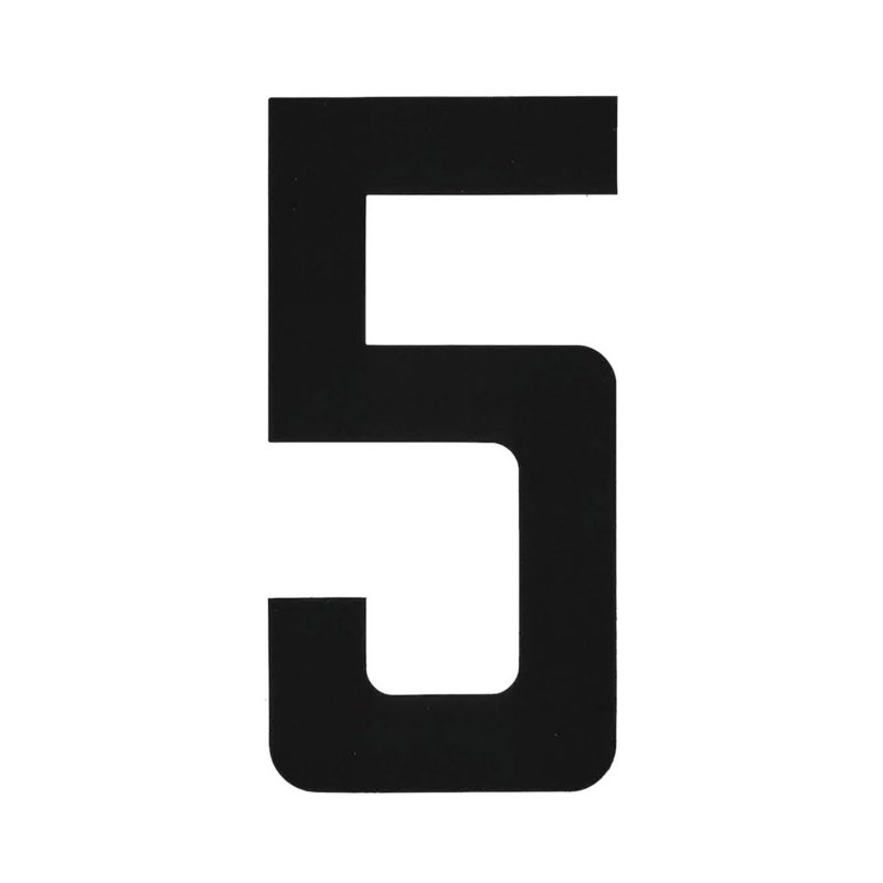 [1960205P-BLA] BLA 163MM REGISTRATION LETTERS BLACK 5 (1960205P)