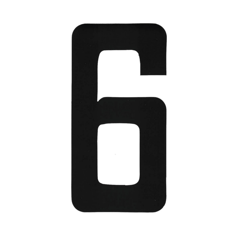 [1960206P-BLA] BLA 163MM REGISTRATION LETTERS BLACK 6 (1960206P)