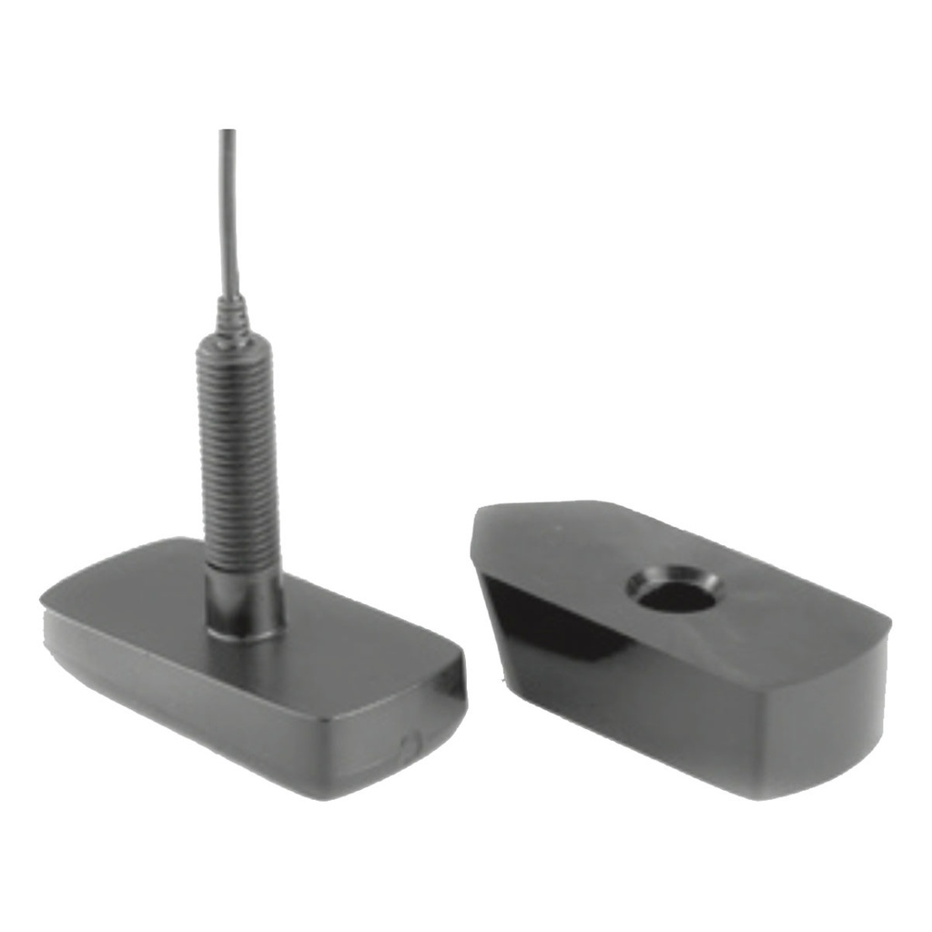 [103268-BLA] HUMMINBIRD THRU HULL TRANSDUCER PLASTIC HIGH DEF SIDE IMAGE (103268)