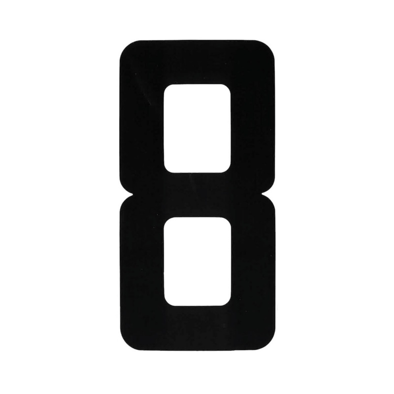 [1960208P-BLA] BLA 163MM REGISTRATION LETTERS BLACK 8 (1960208P)