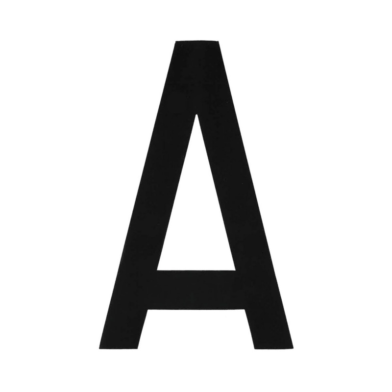 [196020AP-BLA] BLA 163MM REGISTRATION LETTERS BLACK A (196020AP)