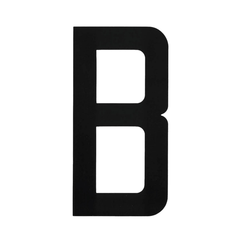 [196020BP-BLA] BLA 163MM REGISTRATION LETTERS BLACK B (196020BP)