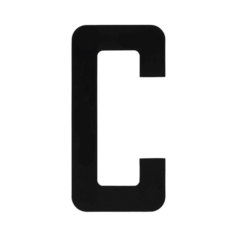 [196020CP-BLA] BLA 163MM REGISTRATION LETTERS BLACK C (196020CP)