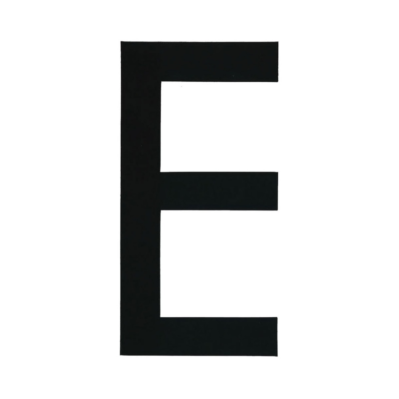 [196020EP-BLA] BLA 163MM REGISTRATION LETTERS BLACK E (196020EP)