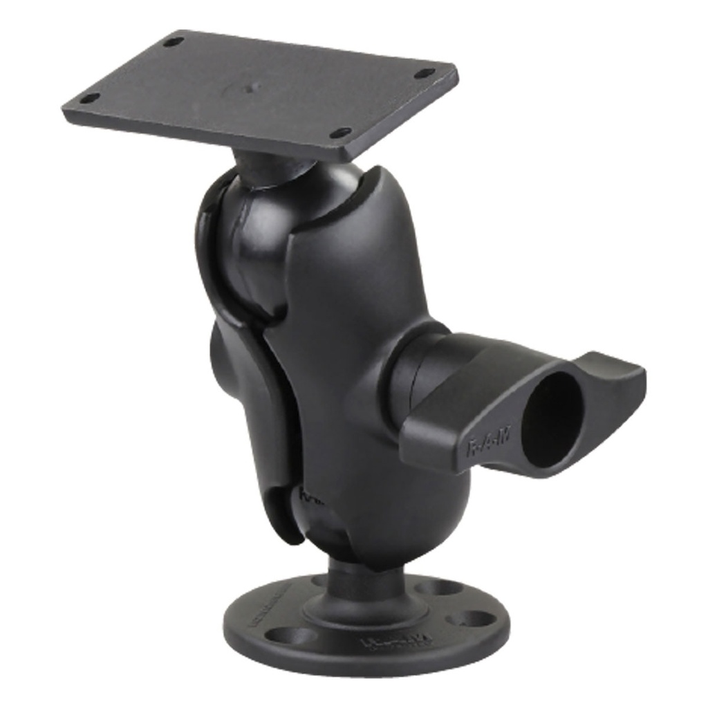[109022-BLA] RAM MOUNT HELIX 9, 10, 12 D BALL SHT ARM (109022)