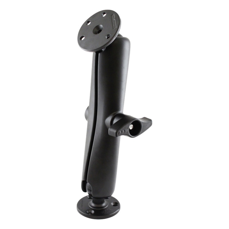 [109343-BLA] RAM MOUNT D BALL LONG ARM 2X ROUND BASE (109343)