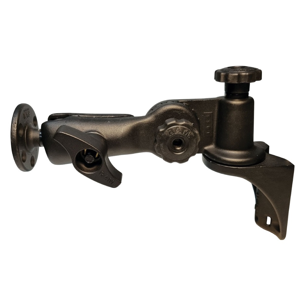 [109354-BLA] RAM MOUNT SWING ARM RATCHET VERT BASE D RND (109354)