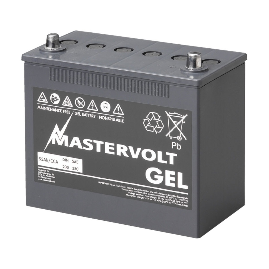 [111096-BLA] MASTERVOLT MVG GEL BATTERY 12/55 (111096)
