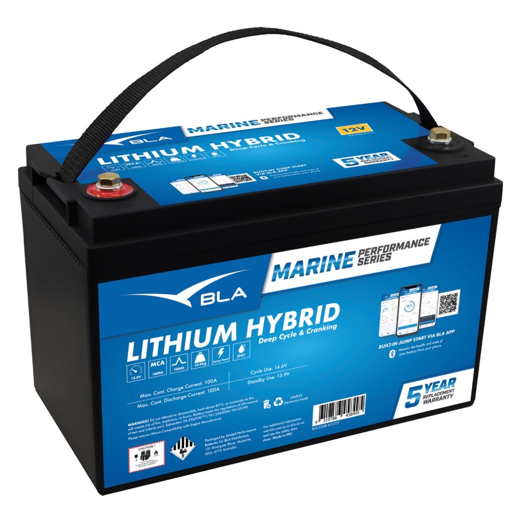 [111171-BLA] BLA PERFORMANCE SERIES LITHIUM HYBRID 12V 100AH 1600MCA (111171)