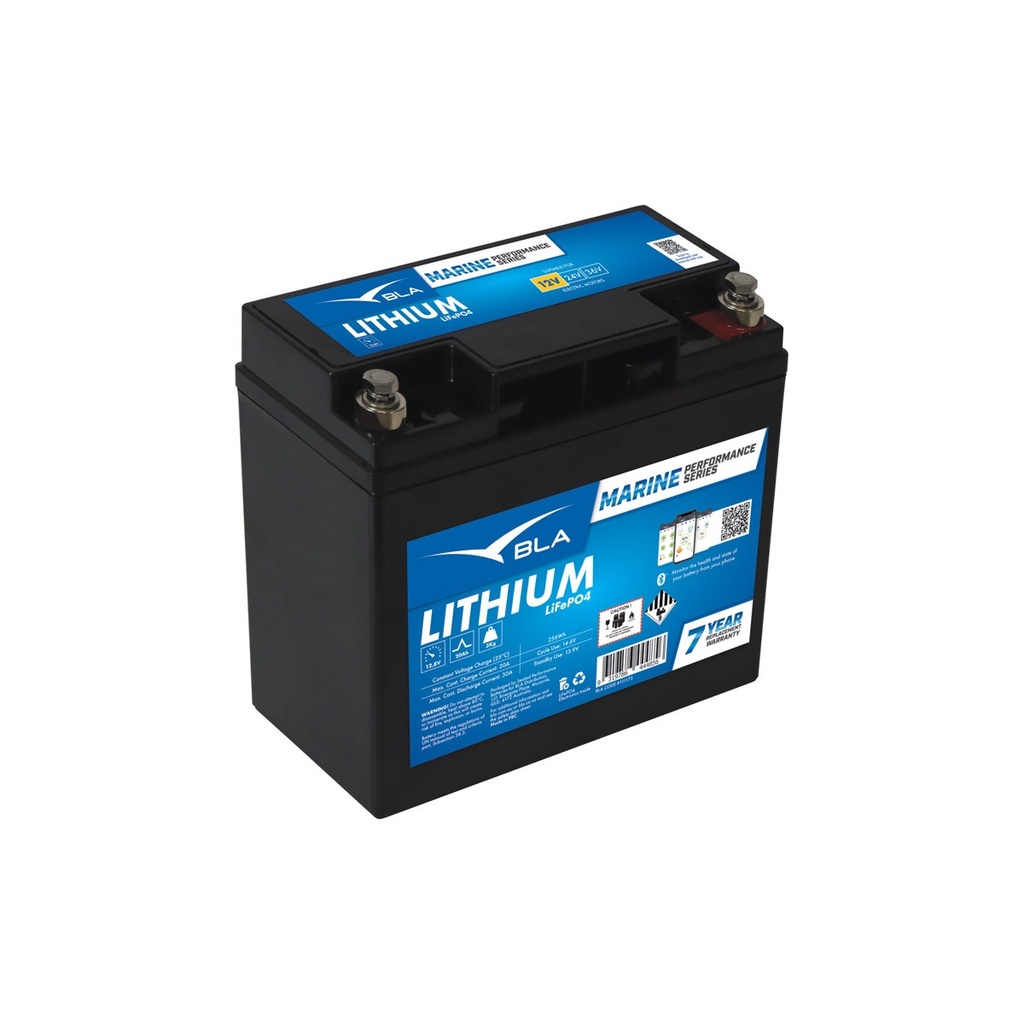 [111175-BLA] BLA PERFORMANCE SERIES LITHIUM BATTERY 12V 20AMP BT (111175)