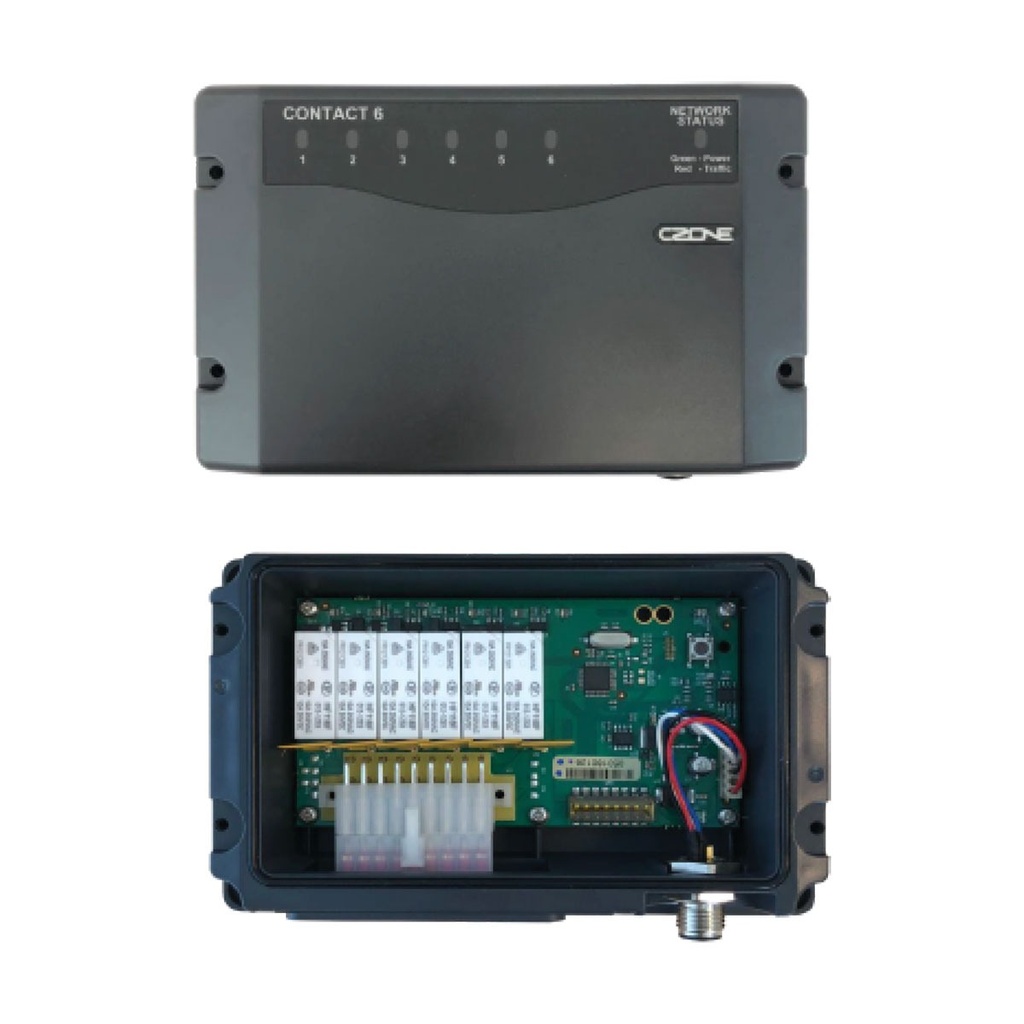 [112817-BLA] CZONE CONTACT 6 INTERFACE NON FUSED W/ SEALS & PLUG (112817)
