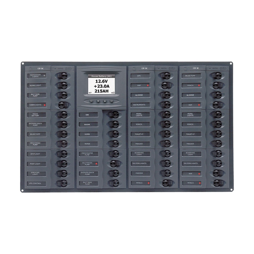 [113216-BLA] BEP MILLENNIUM DC CIRCUIT BREAKER PANEL 56CB 12-24V DIGITAL (113216)