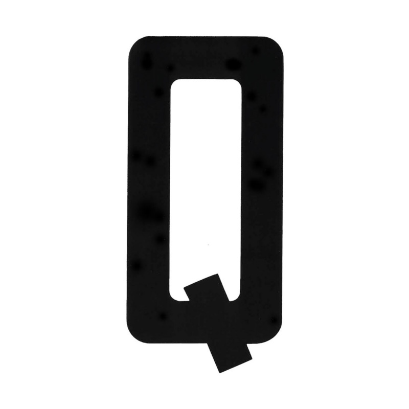 [196020QP-BLA] BLA 163MM REGISTRATION LETTERS BLACK Q (196020QP)