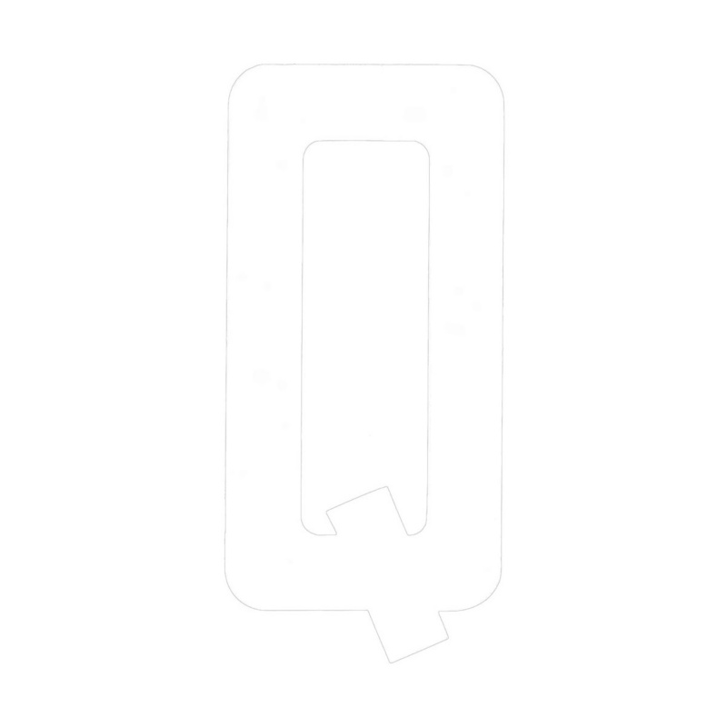 [196020QWP-BLA] BLA 163MM REGISTRATION LETTERS WHITE Q (196020QWP)