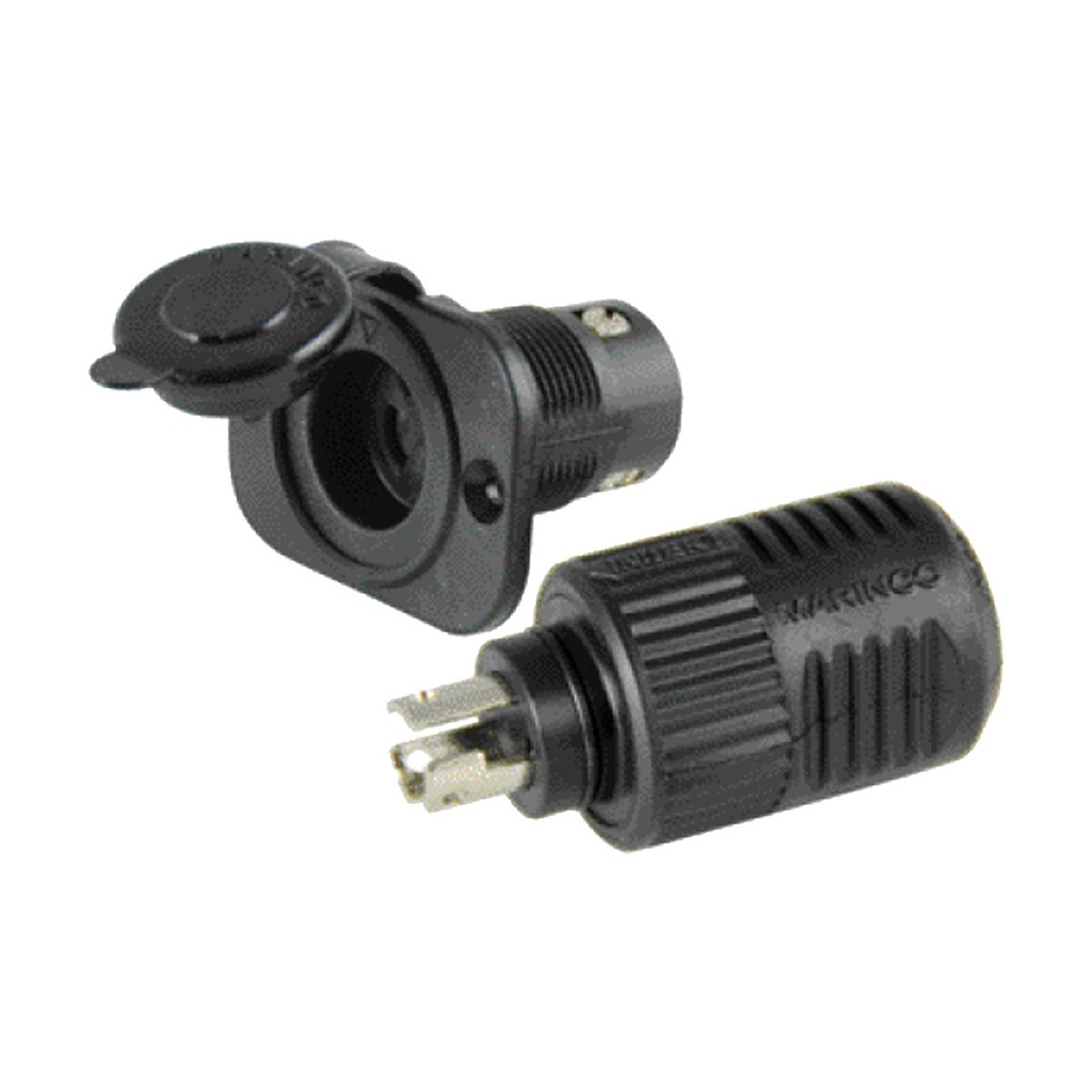 [114274-BLA] MARINCO CONNECTPRO PLUG AND SOCKET 40A 3 WIRE (114274)