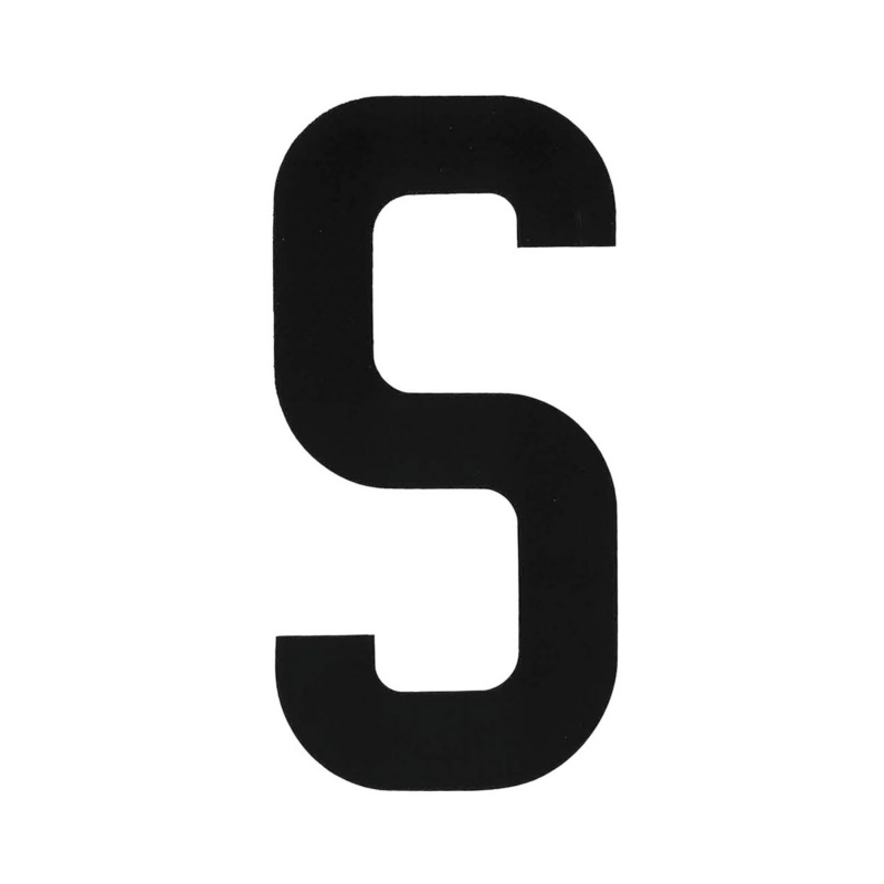 [196020SP-BLA] BLA 163MM REGISTRATION LETTERS BLACK S (196020SP)