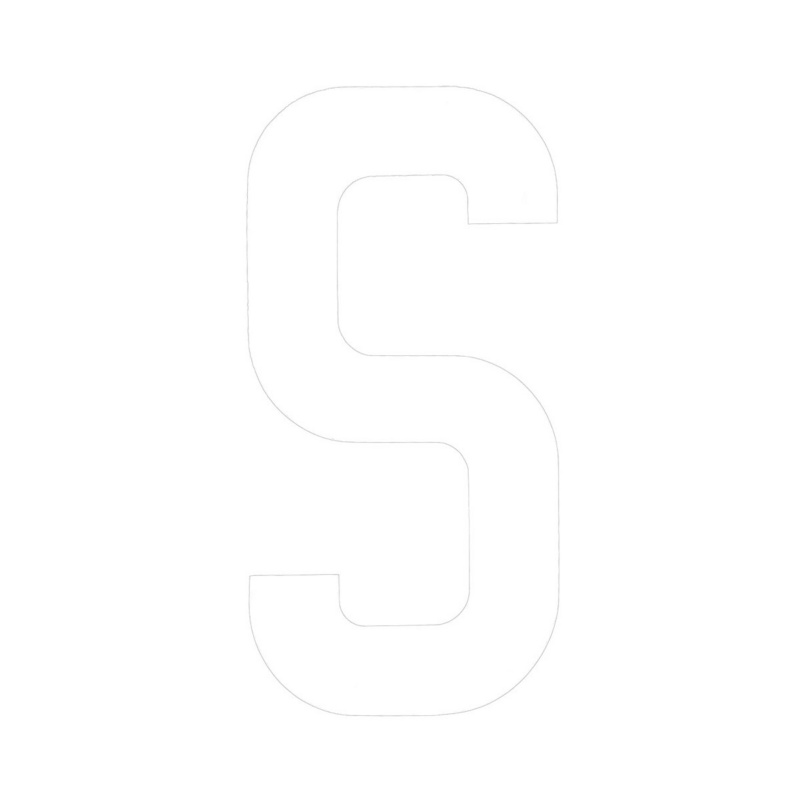 [196020SWP-BLA] BLA 163MM REGISTRATION LETTERS WHITE S (196020SWP)