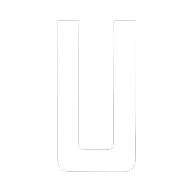 [196020UWP-BLA] BLA 163MM REGISTRATION LETTERS WHITE U (196020UWP)