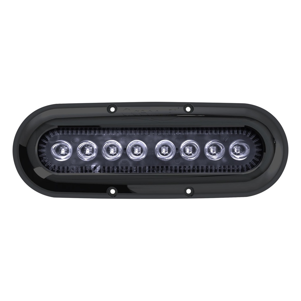 [125394-BLA] OCEAN LED X8 UNDERWATER LIGHT MIDNIGHT BLUE BLACK BEZEL (125394)