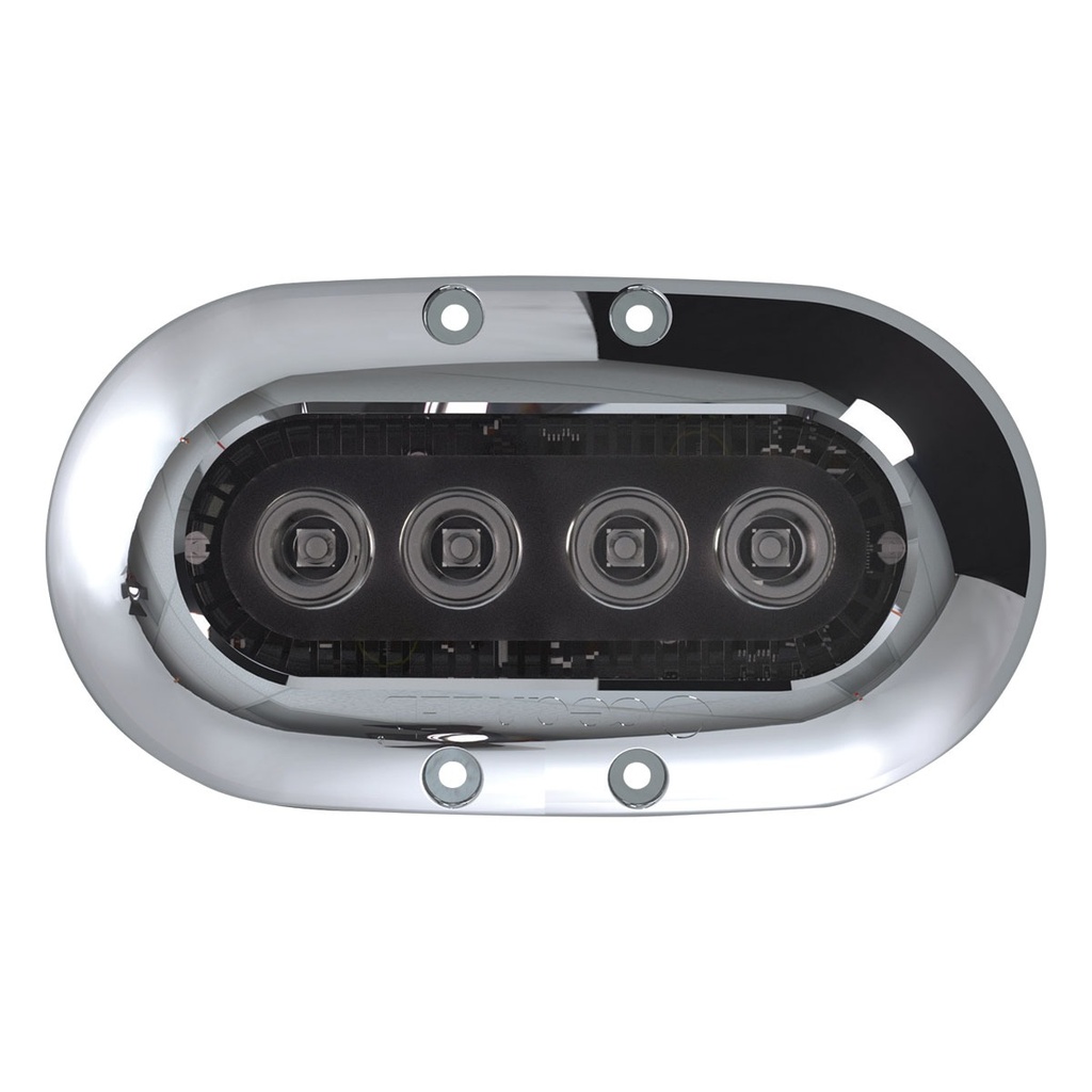 [125432-BLA] OCEANLED X4 UNDERWATER LIGHT COLOURS S/S BEZEL (125432)