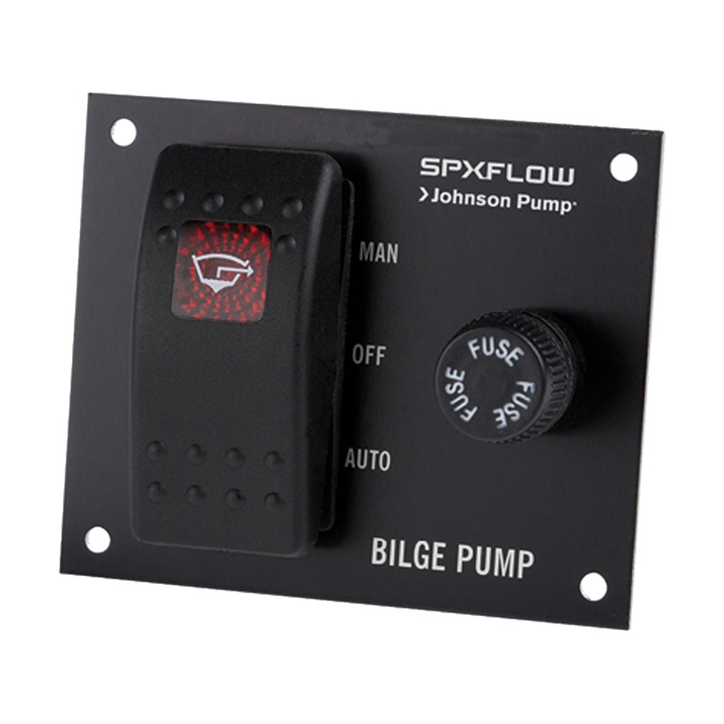 [131690-BLA] JOHNSON PUMP BILGE PUMP CONTROL SWITCH PANEL 12V (131690)