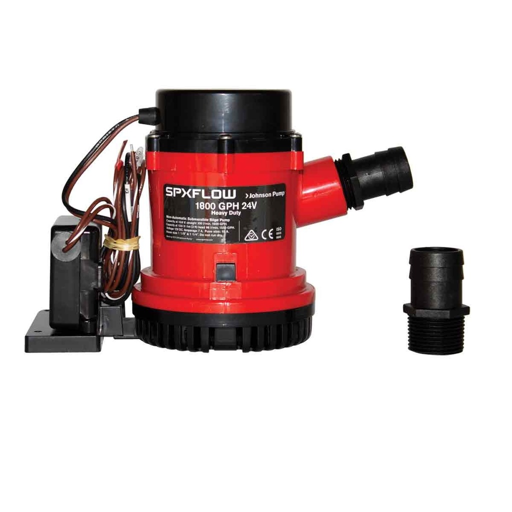 [131842-BLA] JOHNSON PUMP HEAVY DUTY ULTIMA COMBO BILGE PUMP 1600GPH 12V (131842)