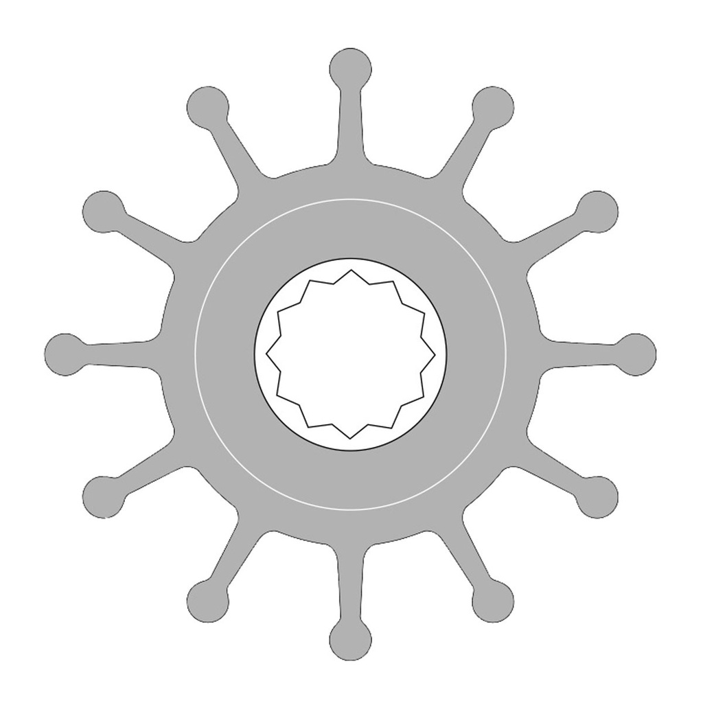 [132906-BLA] JOHNSON PUMP IMPELLER F5B NITRILE (132906)