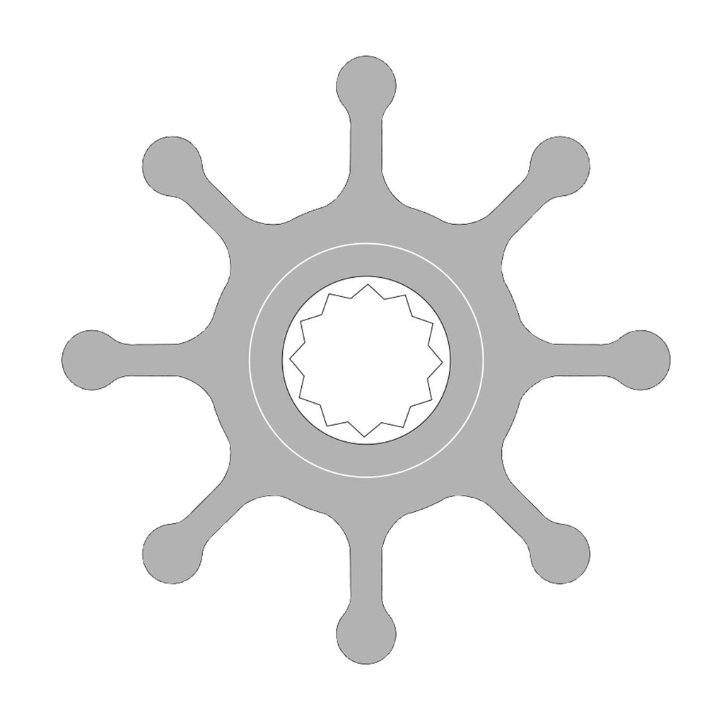 [132912-BLA] JOHNSON PUMP IMPELLER F7B MC97 WITH THREADED BUSH (132912)