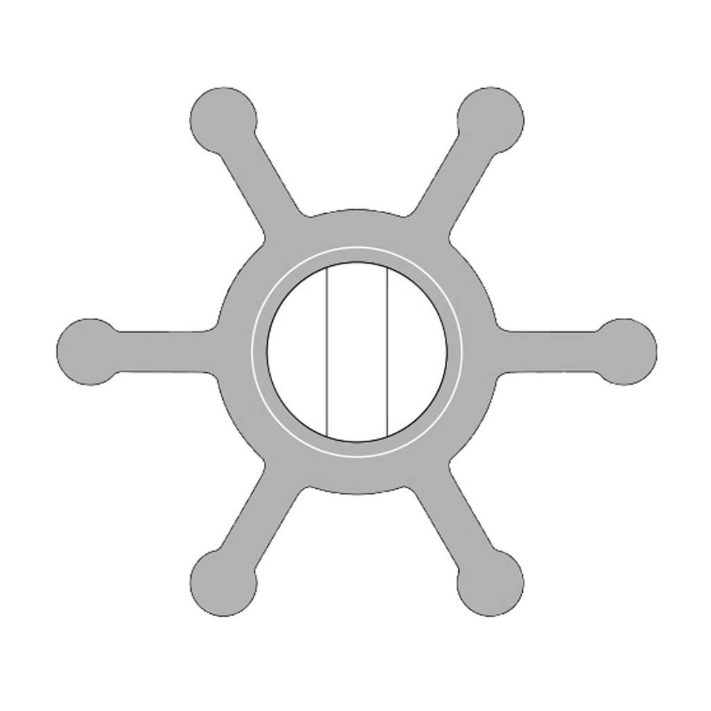 [132962-BLA] JOHNSON PUMP IMPELLER F35B MC97 WITH 12MM ID BUSH (132962)